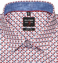 Angebote 🌟 OLYMP Level Five Body Fit 69EL 2033/79/35 Hemd, Baumwolle, Extra langer Arm, Rot gemustert, Rot ⌛ -Hemden Verkaufsgeschäft 368235 norm2