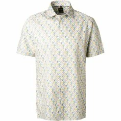 Neu ❤️ OLYMP Luxor Modern Fit 1219/72/51 Kurzarmhemd, Baumwolle, Multicolor, Gelb 🌟