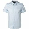Brandneu 😉 Tommy Hilfiger Hemd MW0MW17618/C1S Kurzarmhemd, Slim Fit, Oxford wasserabweisend, Hellblau, Blau 😍