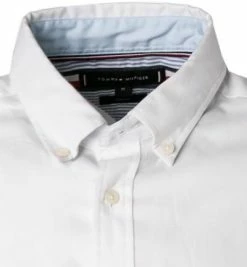 Bester Verkauf 😉 Tommy Hilfiger Hemd MW0MW17618/YBR Kurzarmhemd, Slim Fit, Oxford wasserabweisend, Weiß 👍 -Hemden Verkaufsgeschäft 368333 norm2