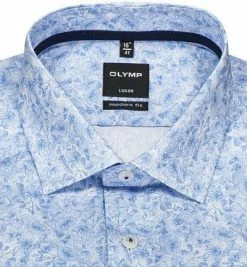 Großhandel 😉 OLYMP Luxor Modern Fit 69EL 1211/79/11 Hemd, Baumwolle, Extra langer Arm, Bleu gemustert, Bleu ⭐ -Hemden Verkaufsgeschäft 368472 norm2
