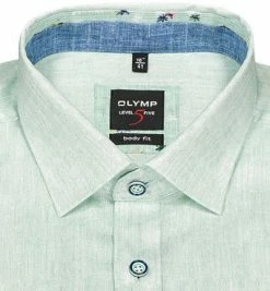 Rabatt 🤩 OLYMP Level Five Body Fit 2017/74/45 Hemd, Baumwolle, Grün meliert, Grün 💯 -Hemden Verkaufsgeschäft 368479 norm2