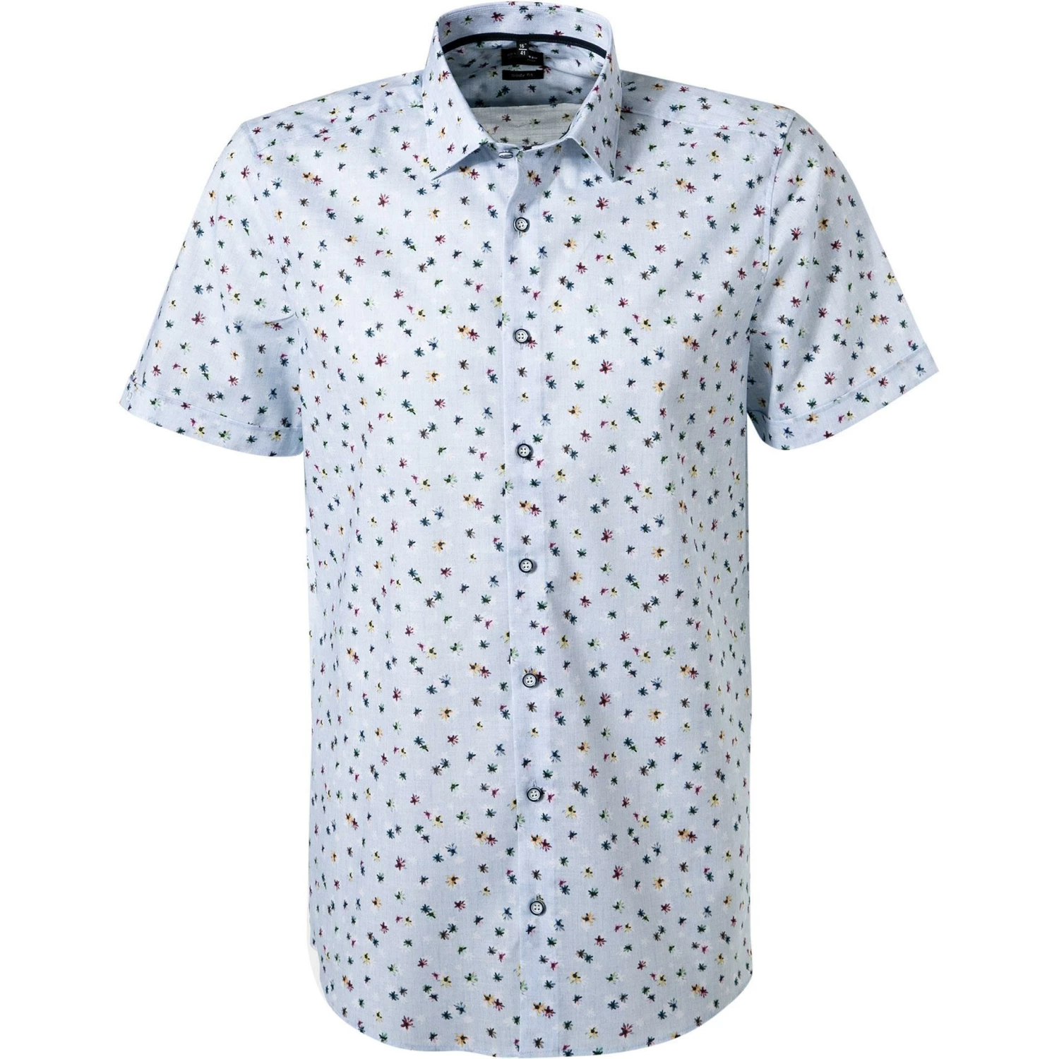 Rabatt 😍 OLYMP Level Five Body Fit 2019/72/11 Kurzarmhemd, Popeline, Bleu gemustert, Bleu 😀 1 Rabatt 😍 OLYMP Level Five Body Fit 2019/72/11 Kurzarmhemd, Popeline, Bleu gemustert, Bleu 😀