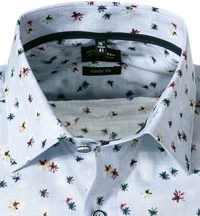 Rabatt 😍 OLYMP Level Five Body Fit 2019/72/11 Kurzarmhemd, Popeline, Bleu gemustert, Bleu 😀 3 Rabatt 😍 OLYMP Level Five Body Fit 2019/72/11 Kurzarmhemd, Popeline, Bleu gemustert, Bleu 😀 – Bild 3