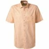 Neu 😀 OLYMP Luxor Comfort Fit 1011/72/91 Kurzarmhemd, Popeline, Orange-weiß gemustert, Orange ✨