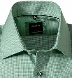 Besorgen 👏 OLYMP Luxor Modern Fit 1209/72/45 Kurzarmhemd, Modern Fit, Popeline, Grün gemustert, Grün 🌟 -Hemden Verkaufsgeschäft 368525 norm2