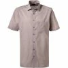 Billig 🧨 OLYMP Luxor Modern Fit 1209/72/28 Kurzarmhemd, Modern Fit, Popeline, Braun gemustert, Braun ⌛