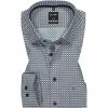 Blitzangebot 👍 OLYMP Luxor Modern Fit 69EL 1217/79/28 Hemd, Baumwolle, Extra langer Arm, Braun-blau gemustert, Braun ⌛