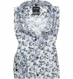 Bestpreis ❤️ OLYMP Luxor Modern Fit 69EL 1213/79/28 Hemd, Baumwolle, Extra langer Arm, Braun-blau gemustert, Braun 🔔 -Hemden Verkaufsgeschäft 368530 norm