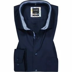 Coupon 🧨 OLYMP Luxor Modern Fit 69EL 1221/79/08 Hemd, Baumwolle, Extra langer Arm, Kobaltblau, Kobalt 😍