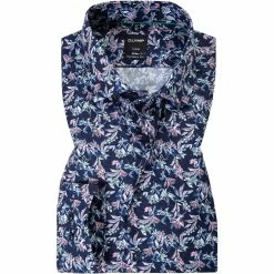 Bestes Angebot 🎁 OLYMP Luxor Modern Fit 1213/74/35 Hemd, Baumwolle, Rot-blau gemustert, Rot 👏