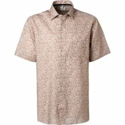 Beste Bewertungen von 🎁 OLYMP Luxor Comfort Fit 1011/72/28 Kurzarmhemd, Popeline, Braun gemustert, Braun 🧨