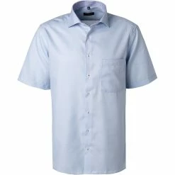 Coupon 🤩 ETERNA Hemd 3270/K15K/12 Kurzarmhemd, Comfort Fit, Baumwolle, Hellblau ✨