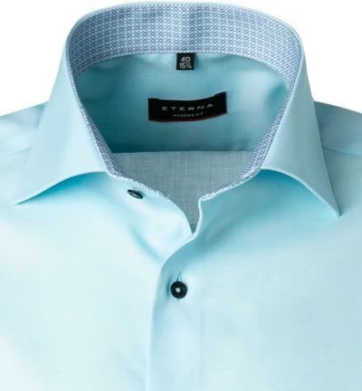 Rabatt 🛒 ETERNA Hemd 3270/C15K/62 Kurzarmhemd, Modern Fit, Baumwolle, Türkis, Hellblau 🔔 3 Rabatt 🛒 ETERNA Hemd 3270/C15K/62 Kurzarmhemd, Modern Fit, Baumwolle, Türkis, Hellblau 🔔 – Bild 3