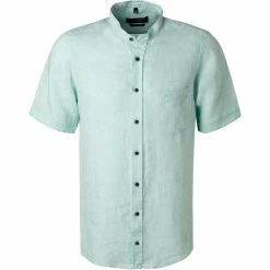 Beste Bewertungen von 🥰 CasaModa Hemd 913655800/302 Kurzarmhemd, Casual Fit, Reines Leinen, Minze meliert, Minze 👏