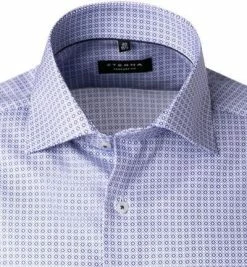 Schlussverkauf ❤️ ETERNA Hemd 3424/K19K/12 Kurzarmhemd, Comfort Fit, Baumwolle, Flieder gemustert, Blau 👏 -Hemden Verkaufsgeschäft 368650 norm2