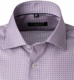 Angebote 👏 ETERNA Hemd 3424/K19K/52 Kurzarmhemd, Comfort Fit, Baumwolle, Blau-pink gemustert, Blau-rosa ❤️ -Hemden Verkaufsgeschäft 368651 norm2
