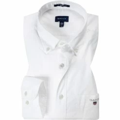 Aktion 🌟 Gant Hemd B.D. 3046400/110 Regular Fit, Popeline, Weiß 🔔