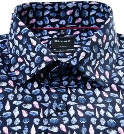 Budget ⌛ OLYMP Luxor Modern Fit 1227/74/30 Hemd, Baumwolle, Rose-blau gemustert, Rose 🤩 -Hemden Verkaufsgeschäft 368740 norm2