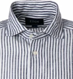 Aktion 🌟 ETON Hemd 1000/03032/29 Contemporary Fit, Reines Leinen, Dunkelblau gestreift, Dunkelblau 🤩 -Hemden Verkaufsgeschäft 368861 norm2