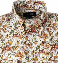 Bestes Angebot ✨ ETON Hemd 1000/02090/45 Slim Fit, Reines Leinen, Multicolour gemustert, Multicolor 🌟 -Hemden Verkaufsgeschäft 368866 norm2