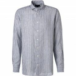 Rabatt 💯 ETON Hemd 1000/02062/29 Slim Fit, Reines Leinen, Dunkelblau gestreift, Dunkelblau 🧨