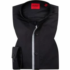 Beste Bewertungen von 💯 HUGO Hemd Errol 50453519/001 Extra Slim Fit, Baumwolle, Schwarz 👍