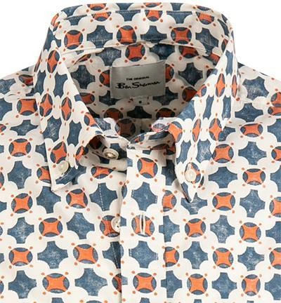 Billig 🌟 Ben Sherman Hemd 0063413/023 Kurzarmhemd, Regular Fit, Baumwolle, Creme-blau-orange 🎉 3 Billig 🌟 Ben Sherman Hemd 0063413/023 Kurzarmhemd, Regular Fit, Baumwolle, Creme-blau-orange 🎉 – Bild 3