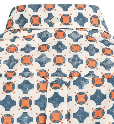 Billig 🌟 Ben Sherman Hemd 0063413/023 Kurzarmhemd, Regular Fit, Baumwolle, Creme-blau-orange 🎉 4 Billig 🌟 Ben Sherman Hemd 0063413/023 Kurzarmhemd, Regular Fit, Baumwolle, Creme-blau-orange 🎉 – Bild 4