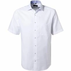 Blitzangebot ❤️ ETERNA Hemd 3270/C15K/00 Kurzarmhemd, Modern Fit, Baumwolle, Weiß 🎁