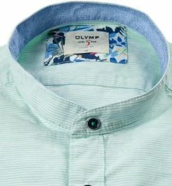 Budget ⭐ OLYMP Casual Level Five Body Fit 3003/74/45 Hemd, Baumwolle, Grün gestreift, Grün 👍 -Hemden Verkaufsgeschäft 369503 norm2