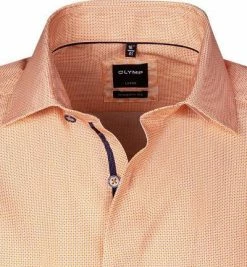 Am billigsten 🥰 OLYMP Luxor Modern Fit 1209/72/91 Kurzarmhemd, Popeline, Orange gemustert, Orange 🎉 -Hemden Verkaufsgeschäft 369583 norm2