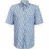 Budget 🤩 Haupt Hemd 7112828243/40704 Kurzarmhemd, Regular Fit, Baumwolle, Blau gemustert, Blau 🧨