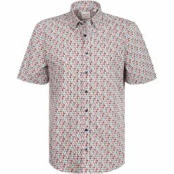 Aktion ⌛ Haupt Hemd 71128218275/40109 Kurzarmhemd, Modern Fit, Baumwolle, Multicolour gemustert, Multicolour 🥰