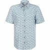 Beste Bewertungen von 😀 Haupt Hemd 71128218275/40702 Kurzarmhemd, Modern Fit, Baumwolle, Türkis gemustert, Türkis 🛒