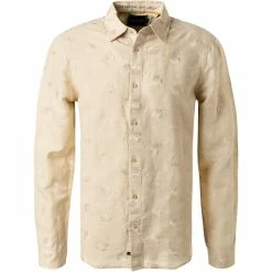 Großhandel ⭐ Scotch & Soda Hemd 160786/0217 Relaxed Fit, Leinen, Hellbeige gemustert, Hellbeige 🎁