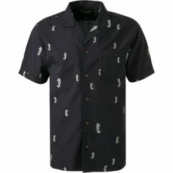 Budget 🔔 Scotch & Soda Hemd 160796/0217 Kurzarmhemd, Baumwolle, Nachtblau 🔥