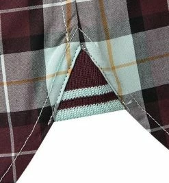 Schlussverkauf 🤩 Fred Perry Hemd M1577/799 Kurzarmhemd, Popeline, Mahagoni-mint kariert, Mahogany 🤩 -Hemden Verkaufsgeschäft 369909 norm3