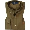 Budget 🛒 Polo Ralph Lauren Hemd 710805564/006 Custom Fit, Baumwolle, Olivgrün ✨