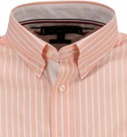 Rabatt 🧨 Tommy Hilfiger Hemd MW0MW18872/0DM Kurzarmhemd, Regular Fit, Popeline, Lachs-weiß gestreift, Lachs-weiß ❤️ -Hemden Verkaufsgeschäft 370061 norm2