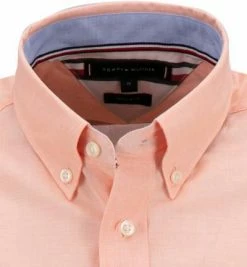 Billig 🔔 Tommy Hilfiger Hemd MW0MW18870/SO2 Kurzarmhemd, Regular Fit, Popeline, Orange meliert, Rosa 💯 -Hemden Verkaufsgeschäft 370067 norm2