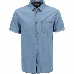 Auslauf ⭐ TOMMY 👖 JEANS 👖 JEANShemd DM0DM10880/1AB Classic Fit, Bio Baumwolle, 👖 JEANSblau 😉