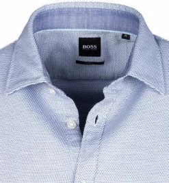 Schlussverkauf ❤️ BOSS Hemd Ronn 50453002/428 Kurzarmhemd, Slim Fit, Baumwolle, Mittelblau meliert, Mittelblau 🤩 -Hemden Verkaufsgeschäft 370177 norm2
