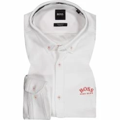 Bestpreis 🌟 BOSS Hemd Biado 50452429/100 Regular Fit, Baumwolle, Weiß meliert, Weiß ✔️
