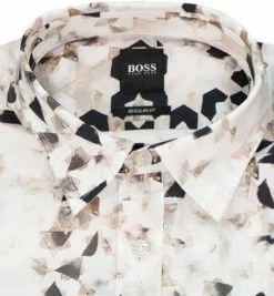 Am billigsten 👏 BOSS Hemd Relegant 50448092/262 Regular Fit, Baumwolle, Beige-schwarz gemustert, Beige-schwarz 😍 -Hemden Verkaufsgeschäft 370413 norm2