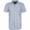 Rabatt 🌟 BOSS Hemd Magneton 50453296/428 Kurzarmhemd, Slim Fit, Baumwolle, Mittelblau gemustert, Mittelblau 🥰