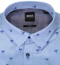 Billig 🌟 BOSS Hemd Magneton 50452862/492 Slim Fit, Baumwolle, Hellblau gemustert, Hellblau 🌟 -Hemden Verkaufsgeschäft 370419 norm2