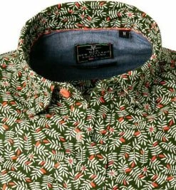 Blitzangebot ⭐ N.Z.A. Hemd 21DN542S/1750 Kurzarmhemd, Leinen, Grün gemustert, Grün 🔥 -Hemden Verkaufsgeschäft 371428 norm2