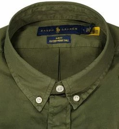 Großhandel ⌛ Polo Ralph Lauren Hemd 710794604/010 Slim Fit, Twill, Olivgrün, Militärgrün 🔥 -Hemden Verkaufsgeschäft 371560 norm2