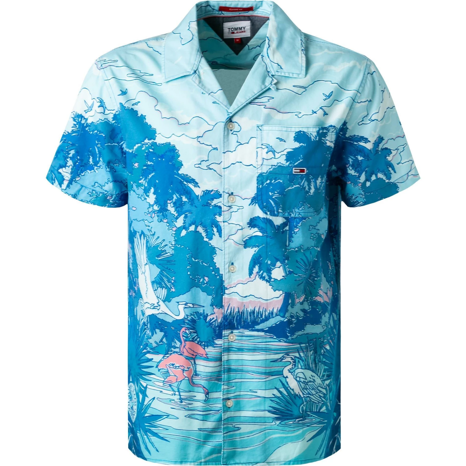 Rabatt 👏 TOMMY 👖 JEANS Hemd DM0DM10881/0GY Kurzarmhemd, Classic Fit, Baumwolle, Hellblau gemustert, Hellblau 🥰 1 Rabatt 👏 TOMMY 👖 JEANS Hemd DM0DM10881/0GY Kurzarmhemd, Classic Fit, Baumwolle, Hellblau gemustert, Hellblau 🥰